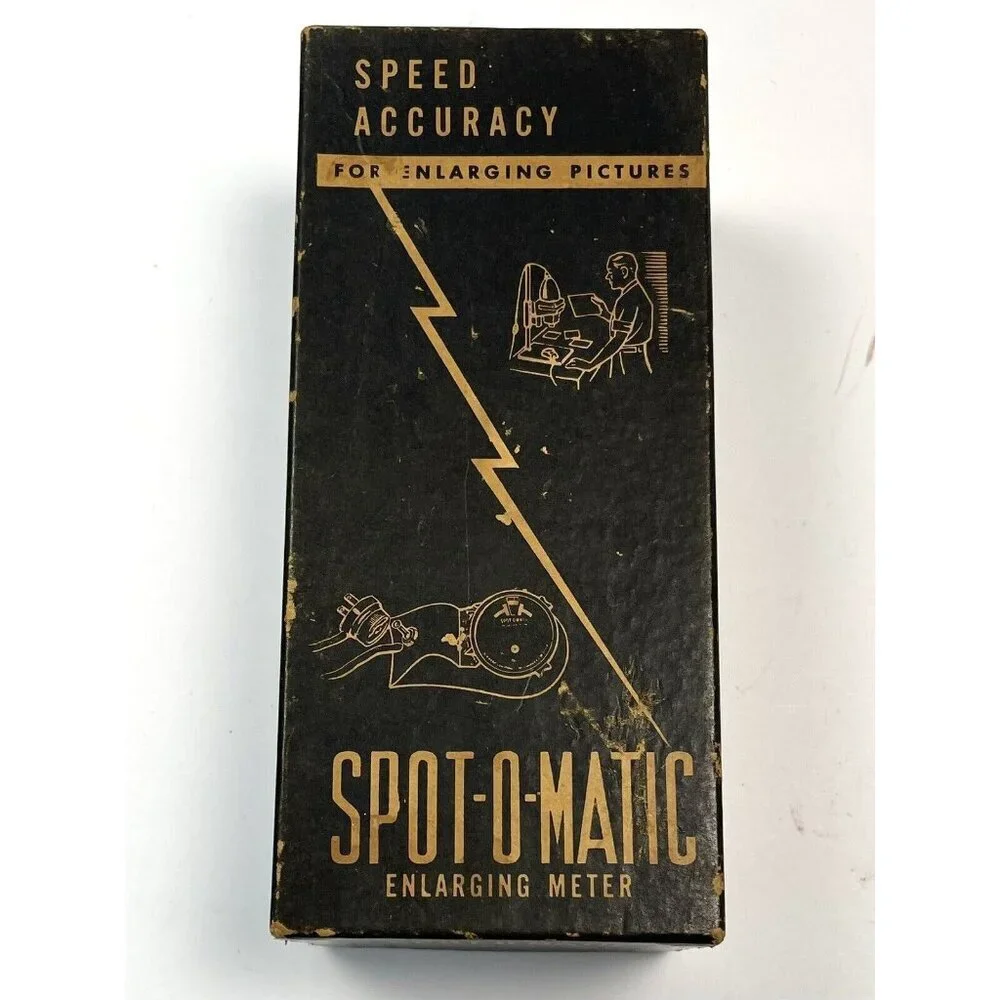 VTG KINNARD COMPANY Photography SPOT-O-MATIC Enlarging Meter w/ Box Manual WORKS